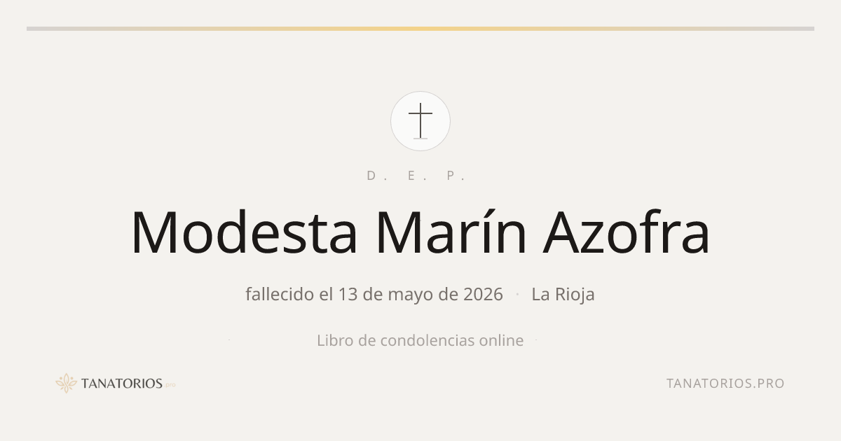 Memorial de Modesta Marín Azofra