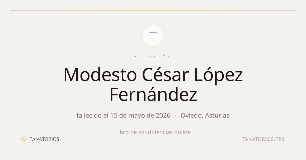 Memorial de Modesto César López Fernández