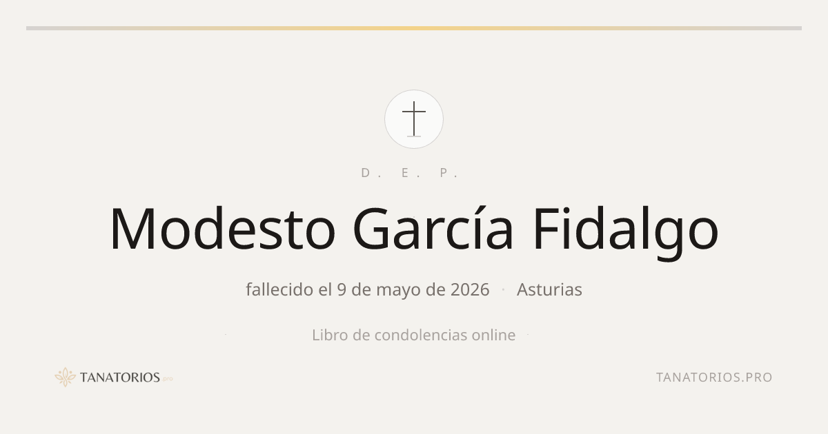 Memorial de Modesto García Fidalgo