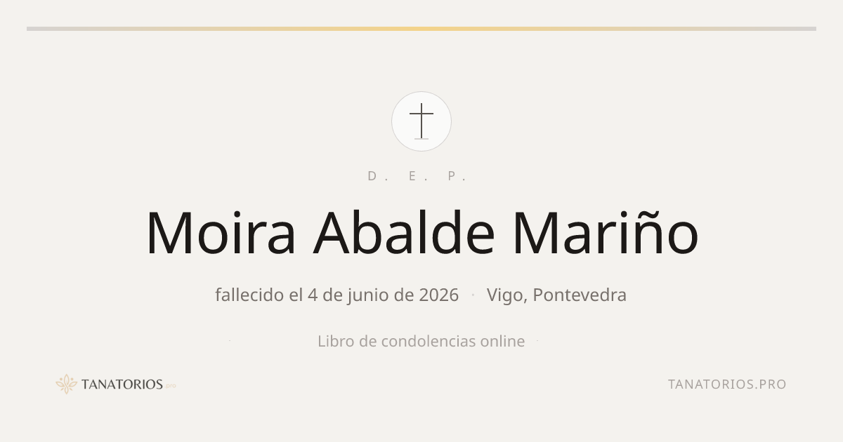 Memorial de Moira Abalde Mariño