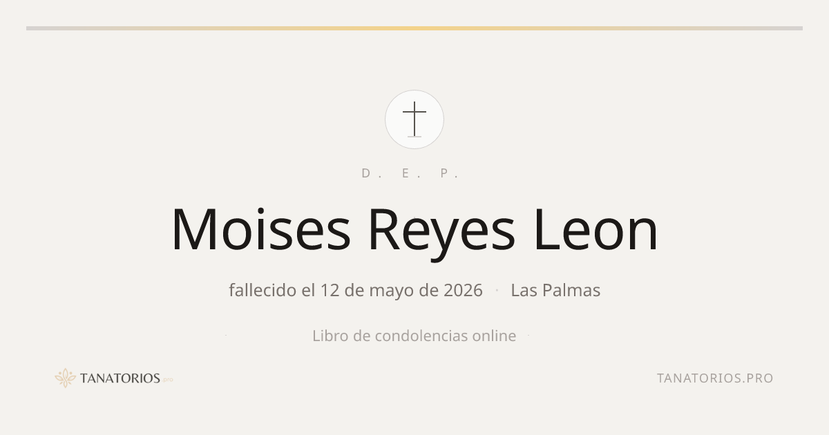 Memorial de Moises Reyes Leon