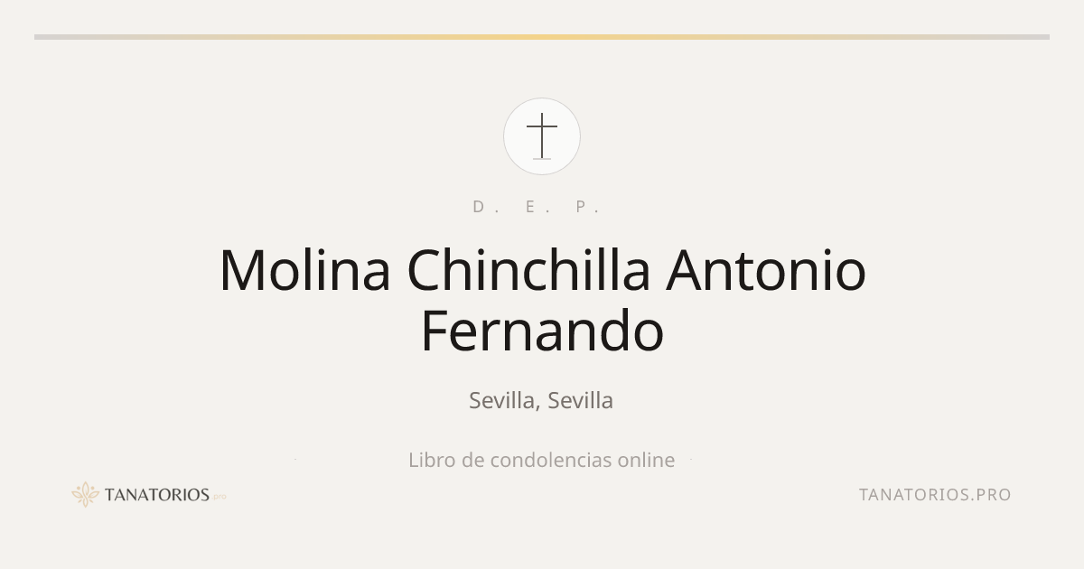 Memorial de Molina Chinchilla Antonio Fernando