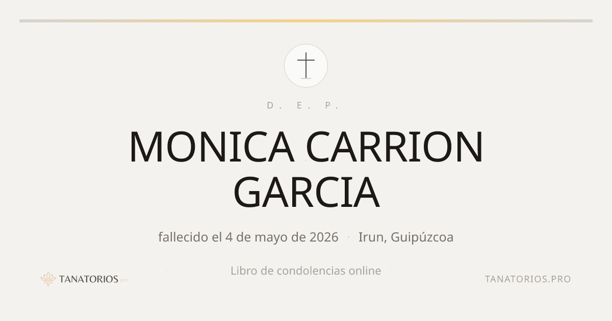 Memorial de MONICA CARRION GARCIA