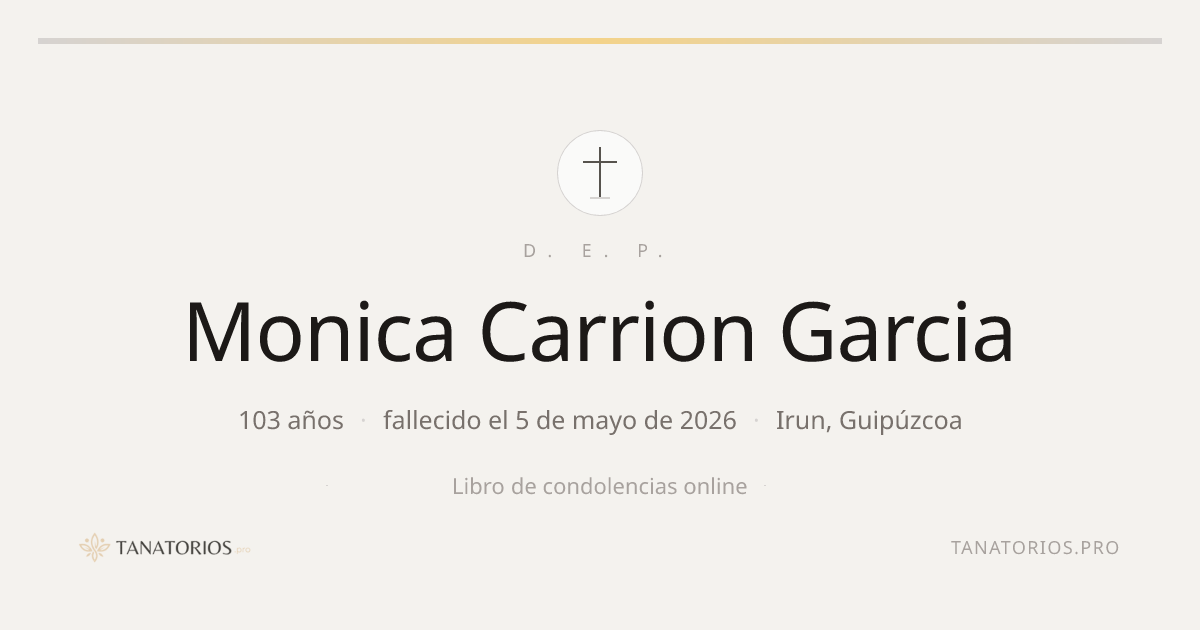 Memorial de Monica Carrion Garcia