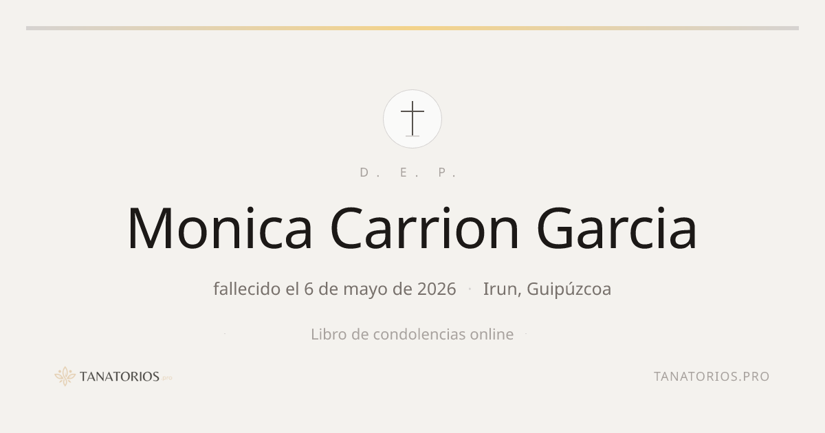 Memorial de Monica Carrion Garcia
