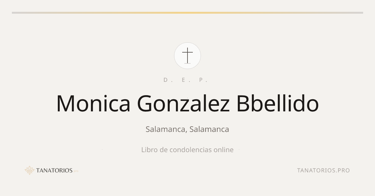 Memorial de Monica Gonzalez Bbellido