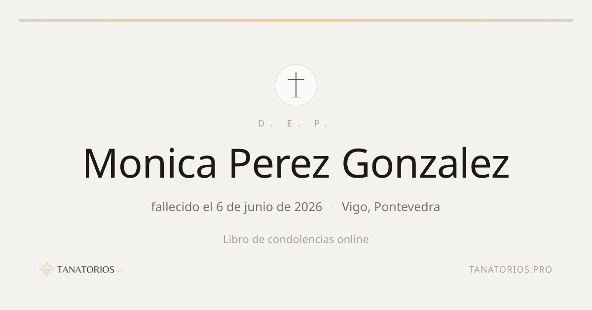 Memorial de Monica Perez Gonzalez