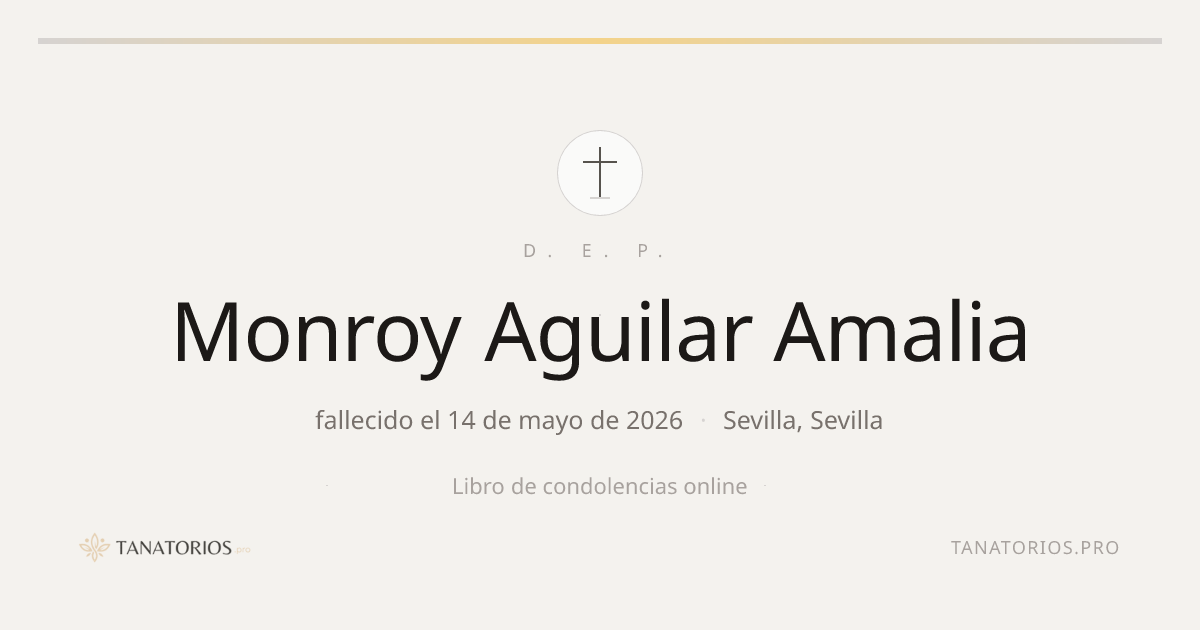 Memorial de Monroy Aguilar Amalia