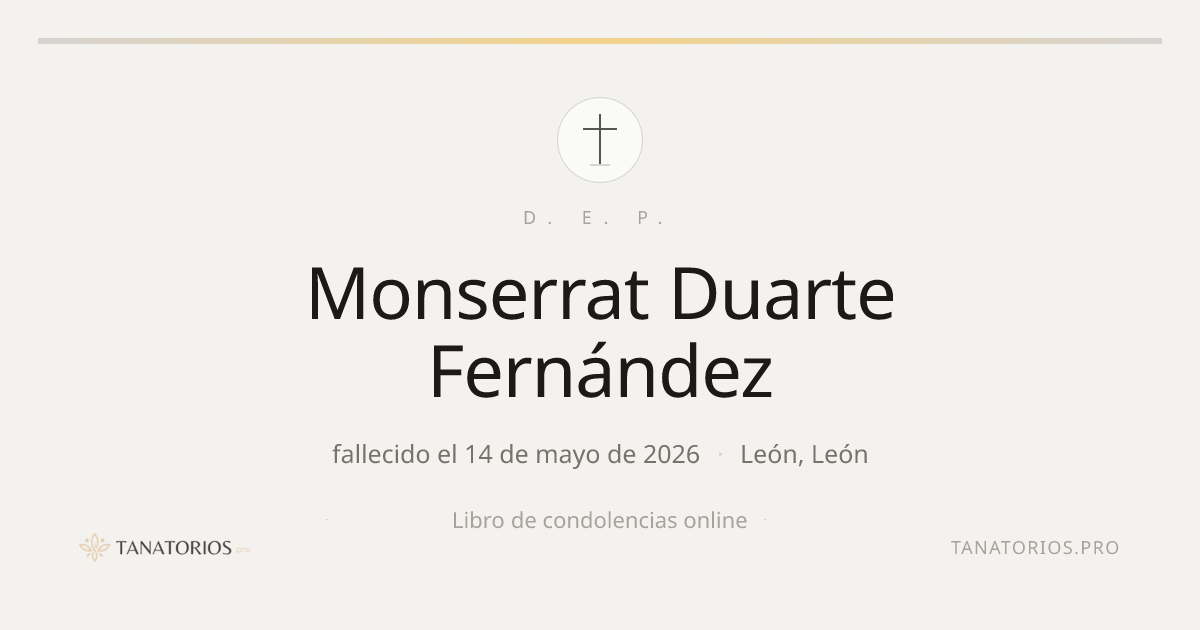 Memorial de Monserrat Duarte Fernández