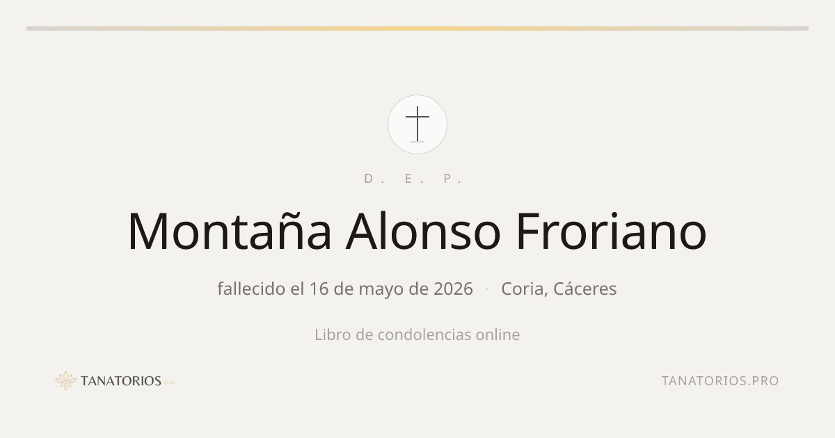 Memorial de Montaña Alonso Froriano
