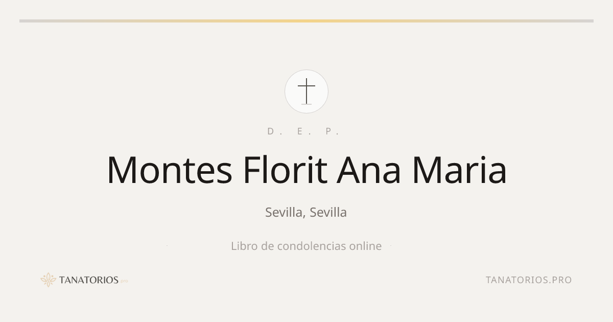 Memorial de Montes Florit Ana Maria