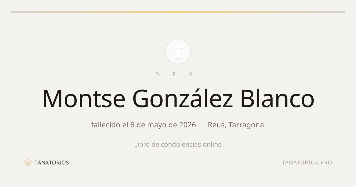 Memorial de Montse González Blanco