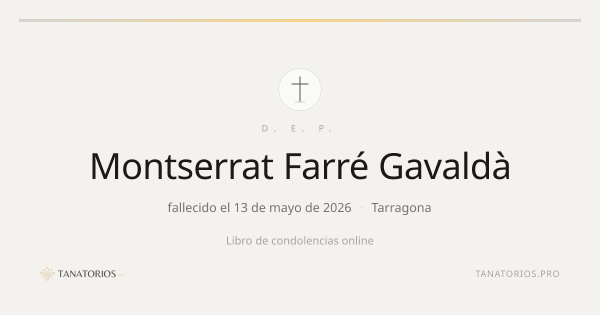 Memorial de Montserrat Farré Gavaldà