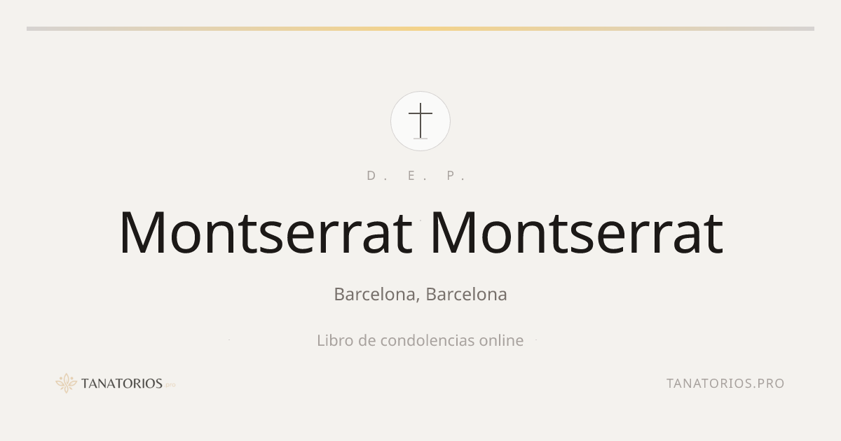 Memorial de Montserrat Montserrat
