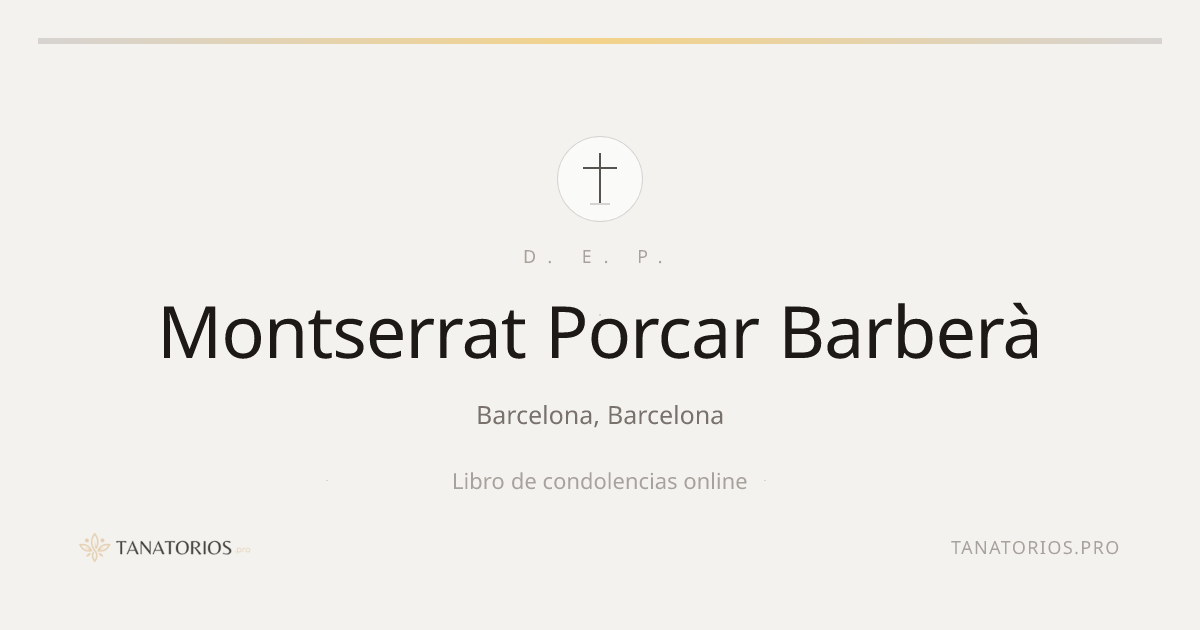 Memorial de Montserrat Porcar Barberà