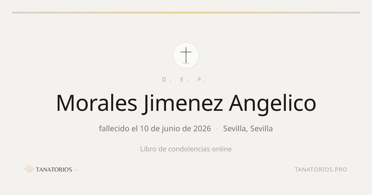 Memorial de Morales Jimenez Angelico
