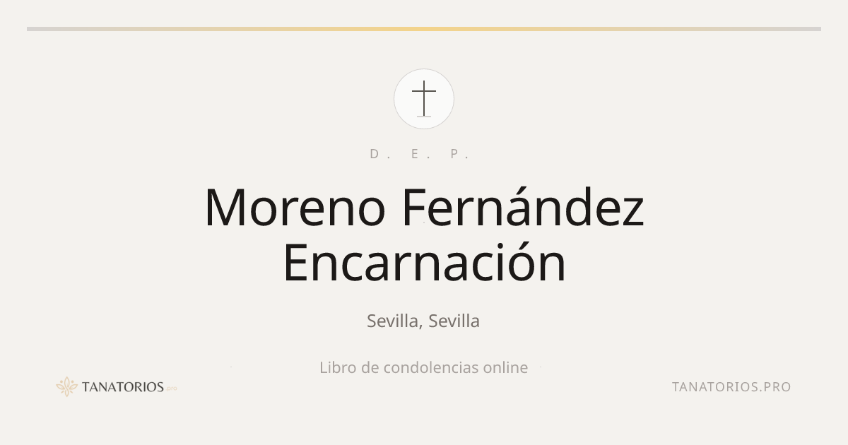 Memorial de Moreno Fernández Encarnación