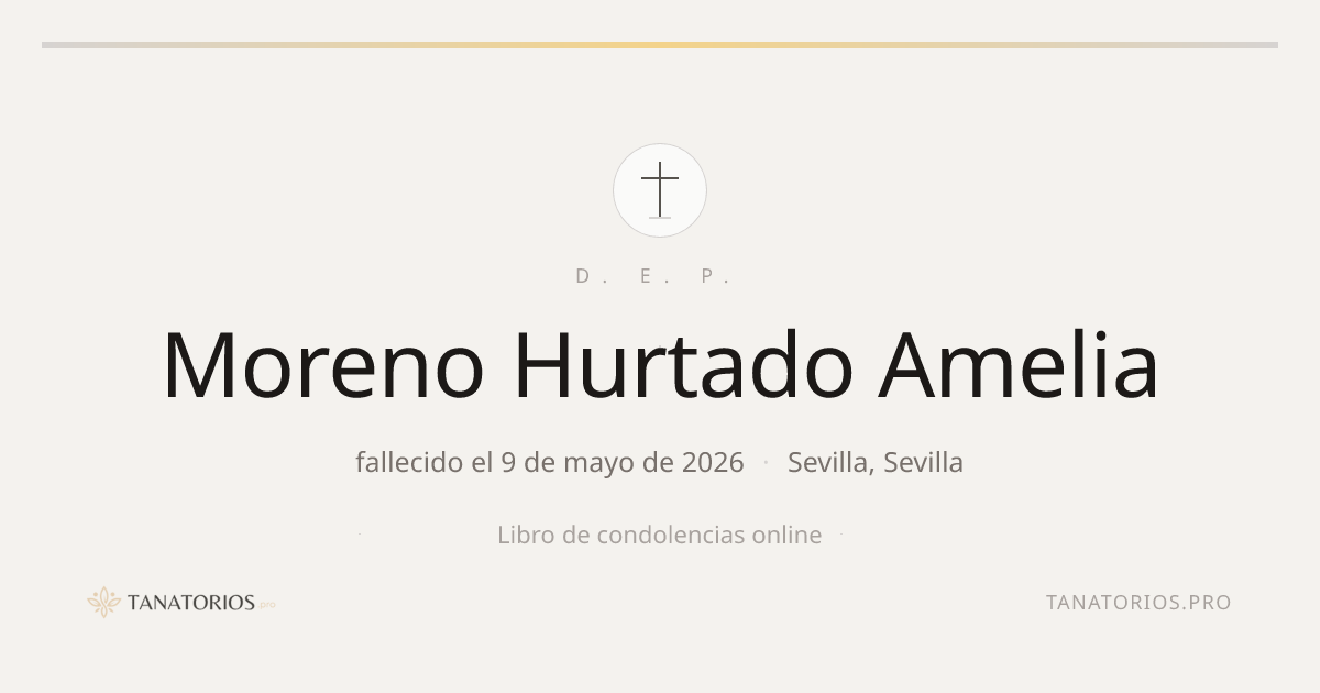 Memorial de Moreno Hurtado Amelia
