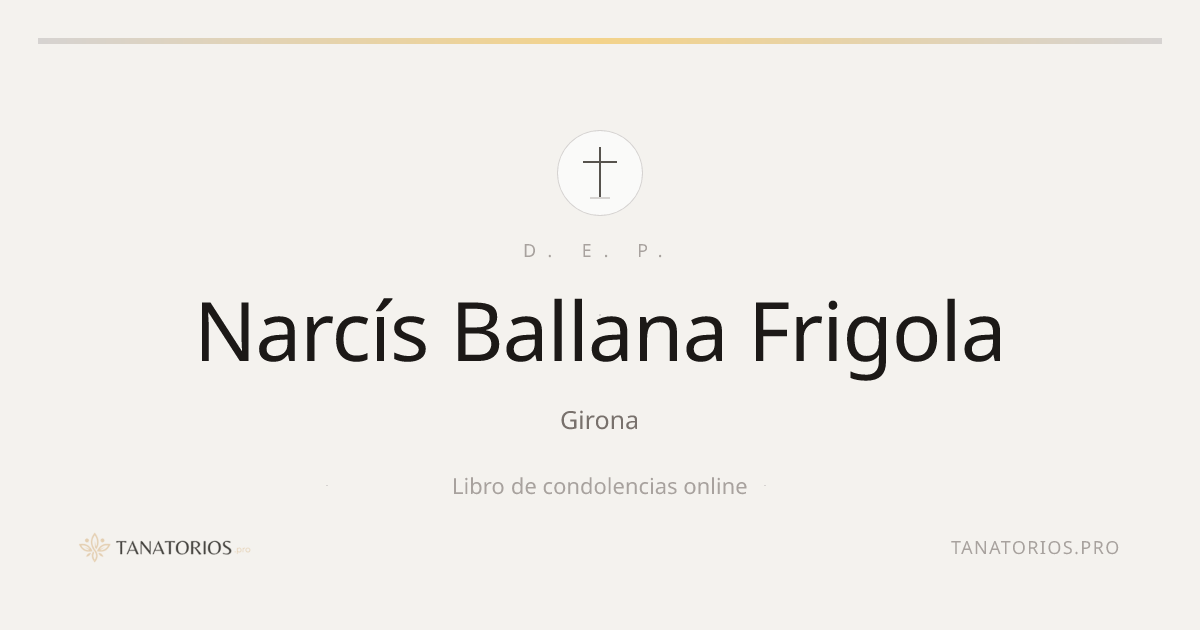 Memorial de Narcís Ballana Frigola