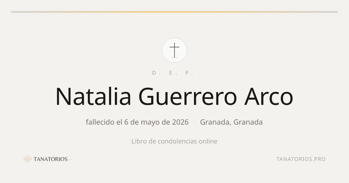 Memorial de Natalia Guerrero Arco