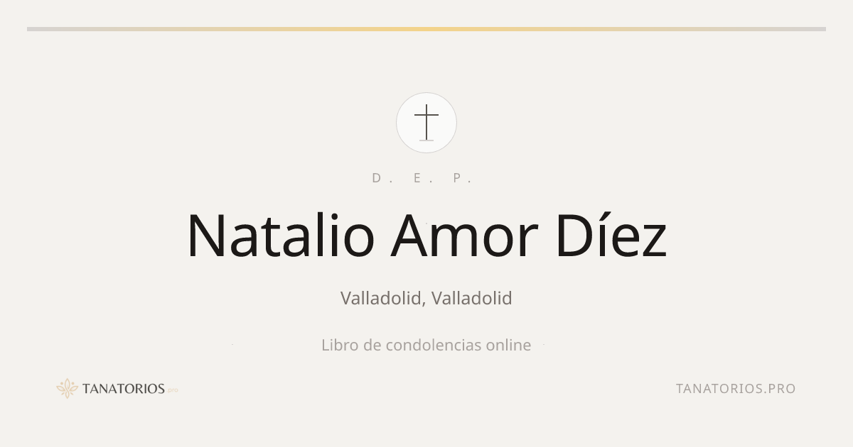 Memorial de Natalio Amor Díez