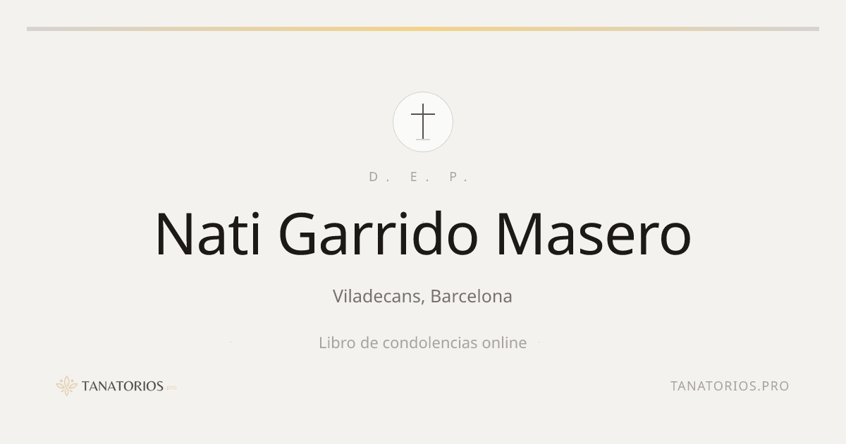 Memorial de Nati Garrido Masero
