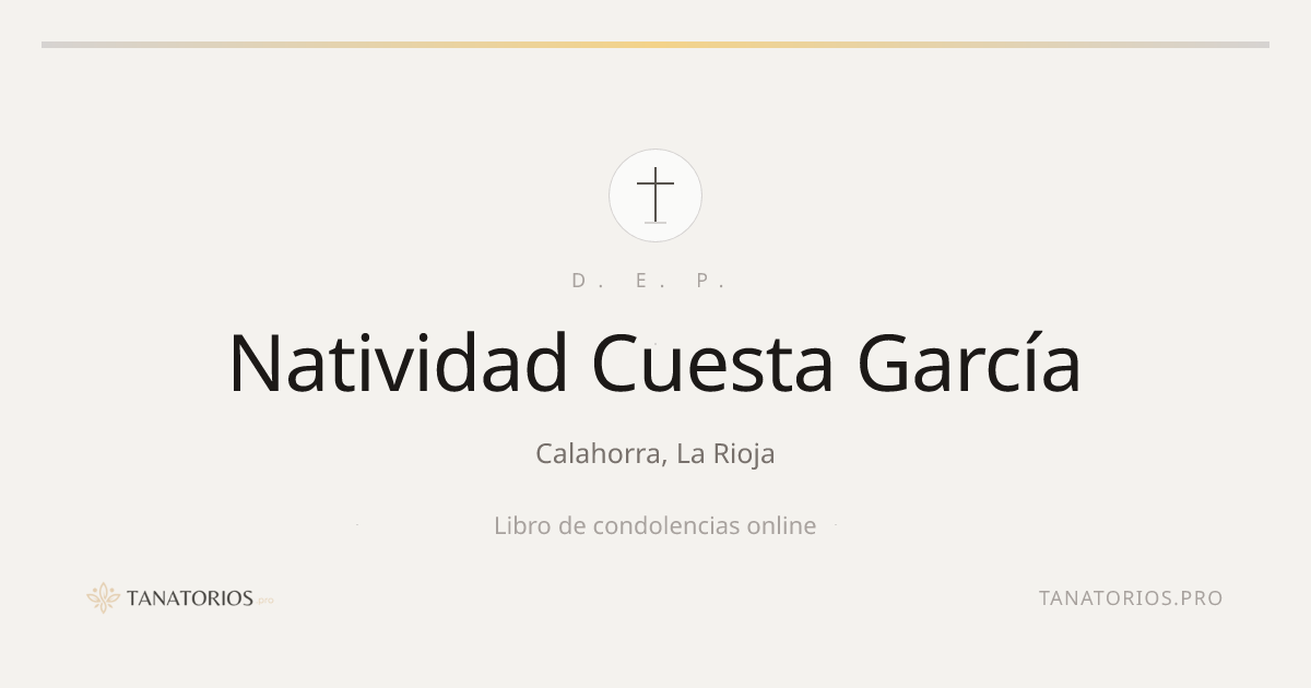 Memorial de Natividad Cuesta García