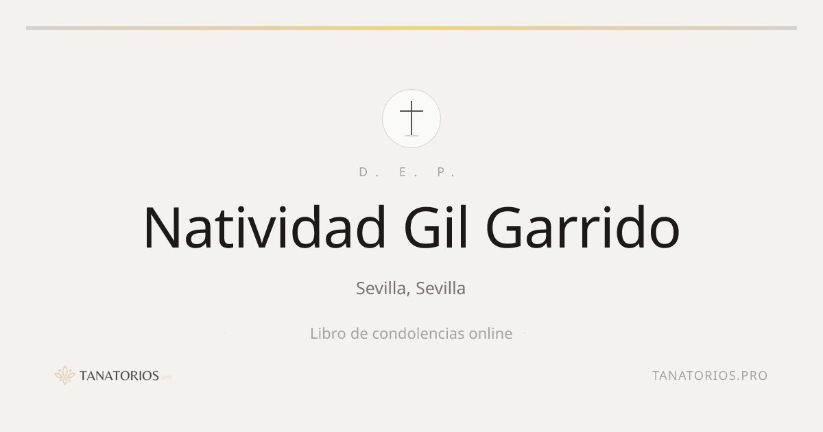 Memorial de Natividad Gil Garrido