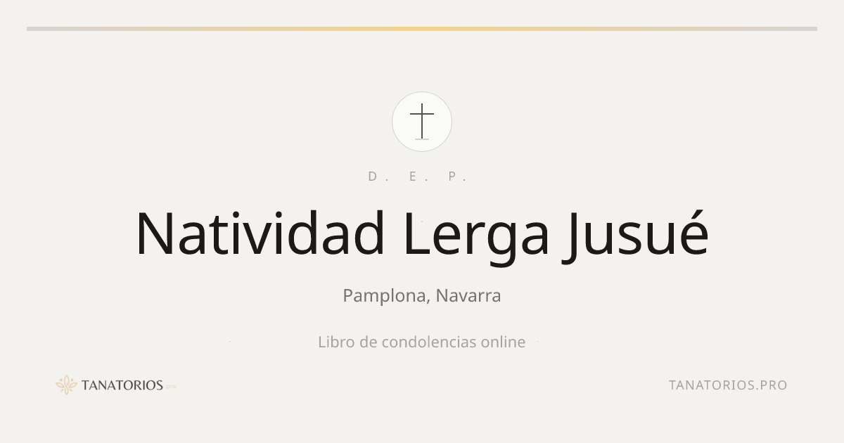 Memorial de Natividad Lerga Jusué