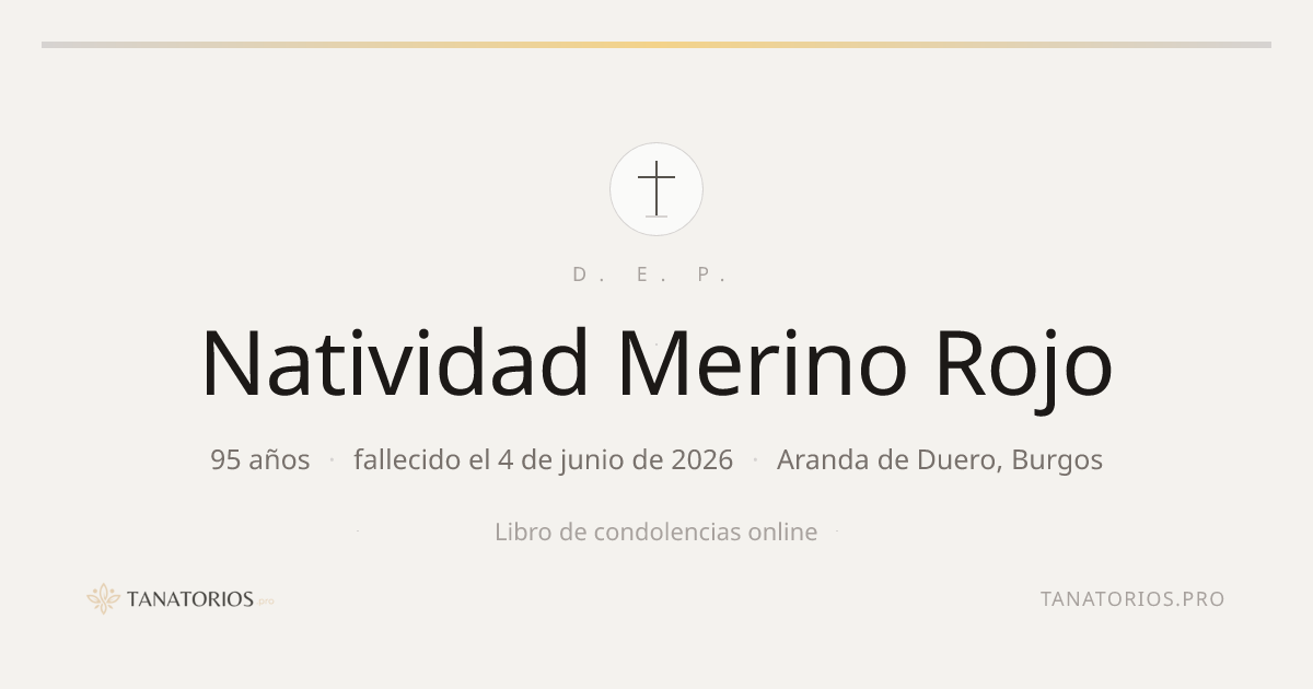 Memorial de Natividad Merino Rojo