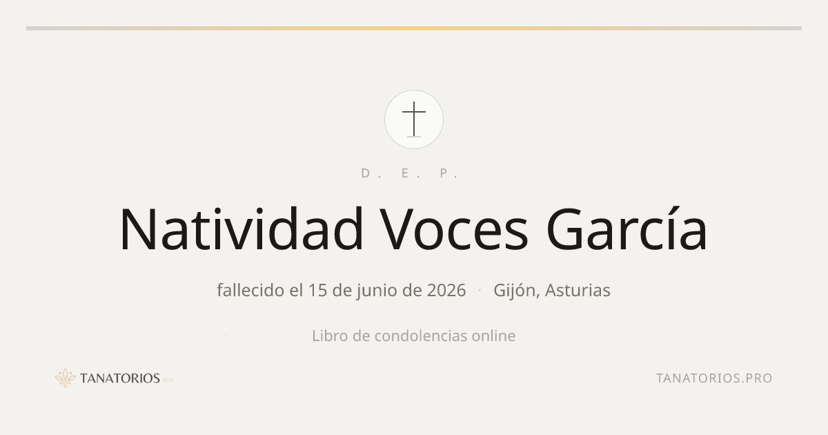 Memorial de Natividad Voces García