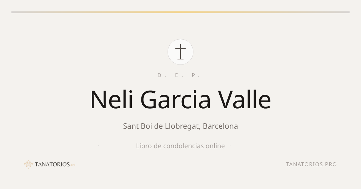 Memorial de Neli Garcia Valle