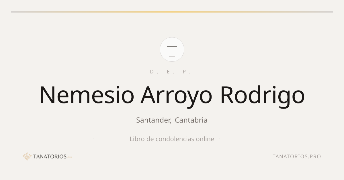 Memorial de Nemesio Arroyo Rodrigo