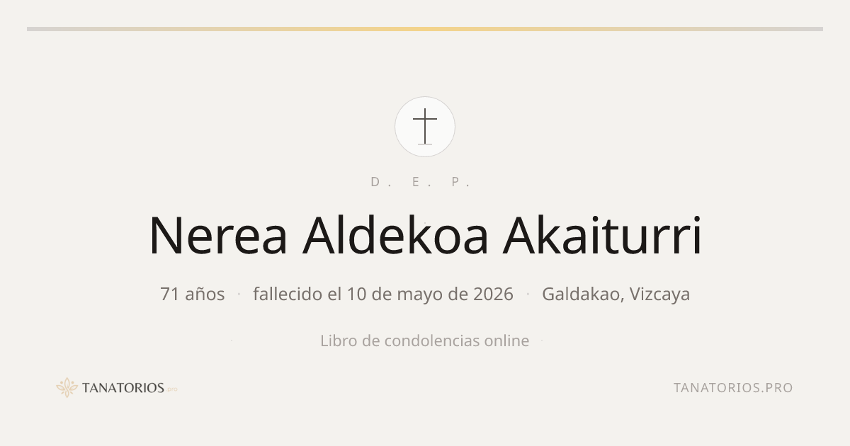 Memorial de Nerea Aldekoa Akaiturri
