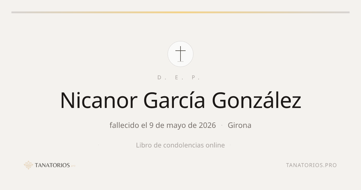 Memorial de Nicanor García González
