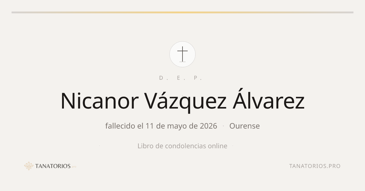 Memorial de Nicanor Vázquez Álvarez