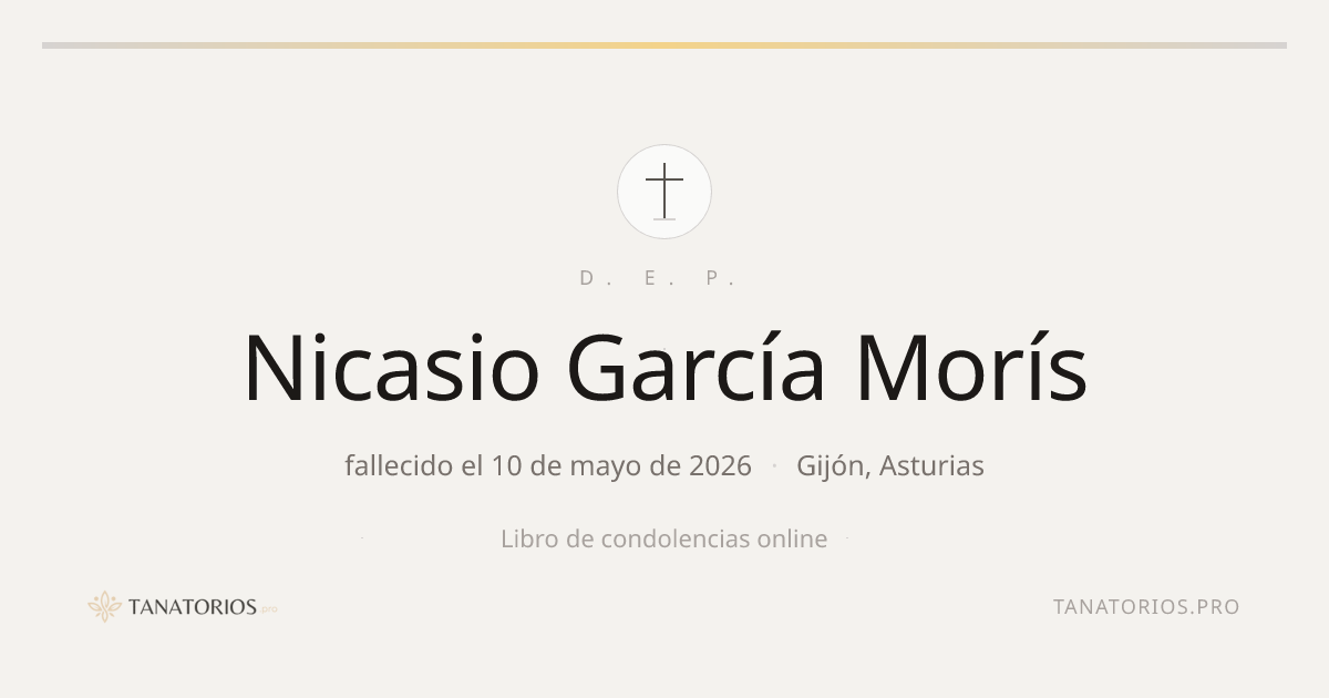 Memorial de Nicasio García Morís