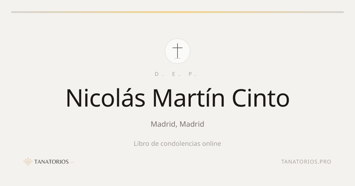 Memorial de Nicolás Martín Cinto