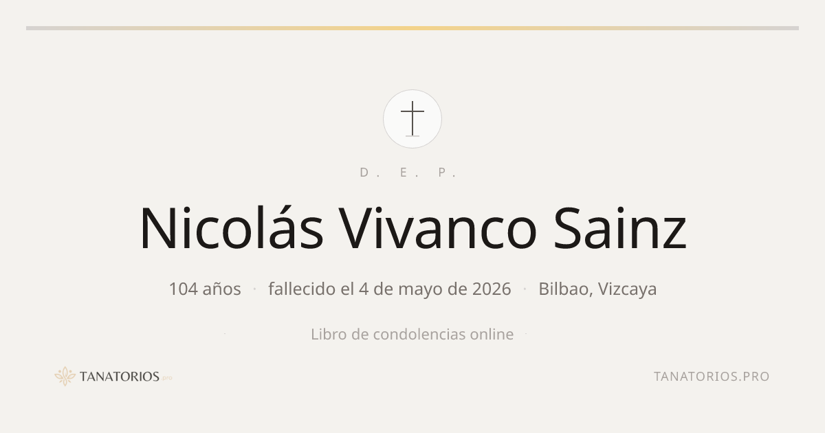 Memorial de Nicolás Vivanco Sainz