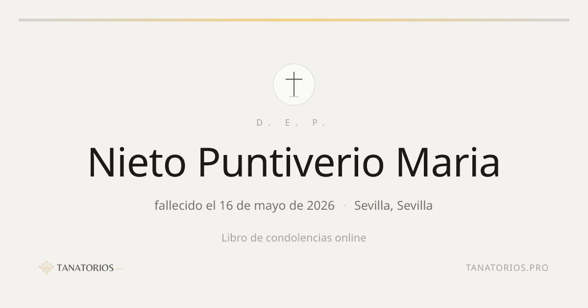 Memorial de Nieto Puntiverio Maria