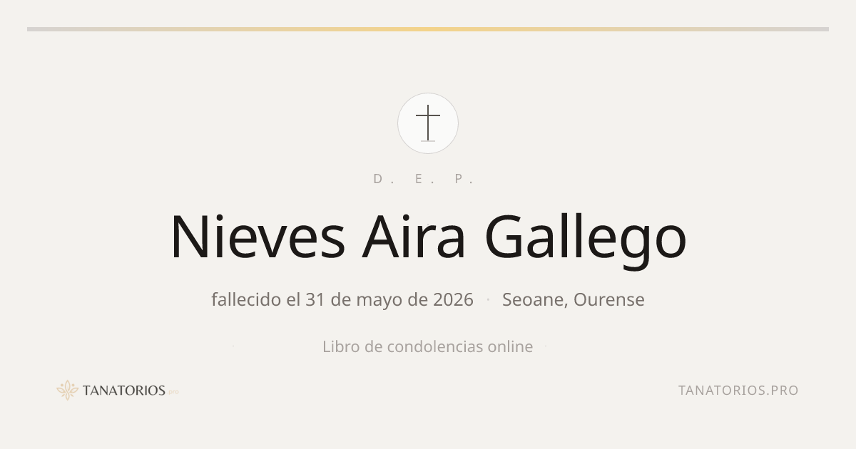 Memorial de Nieves Aira Gallego