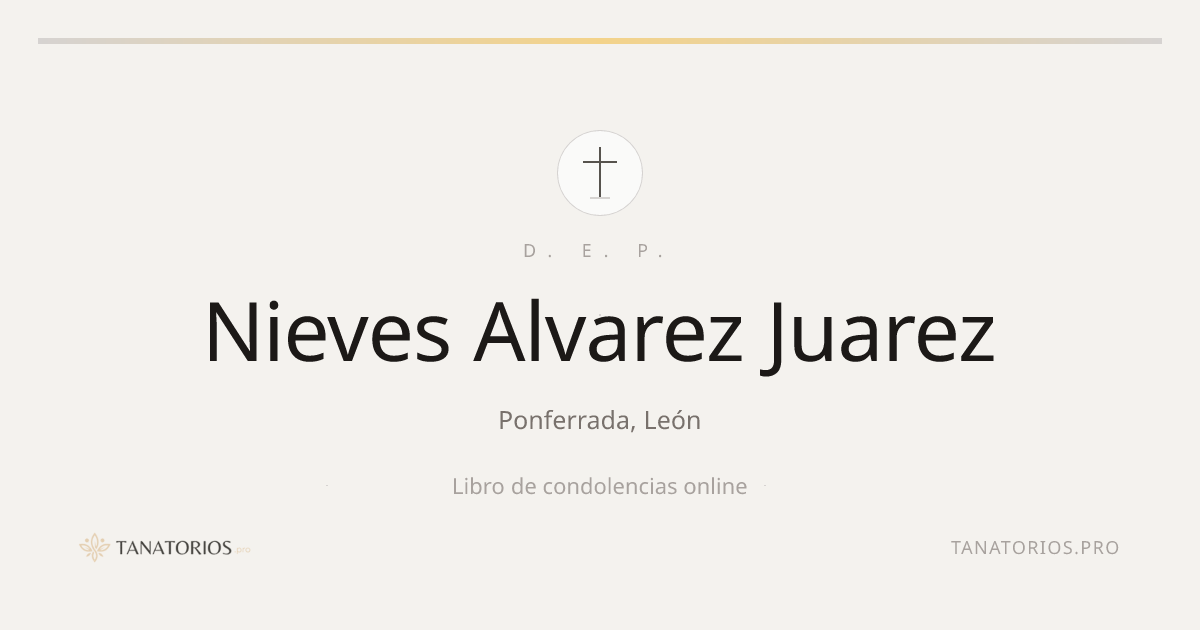 Memorial de Nieves Alvarez Juarez