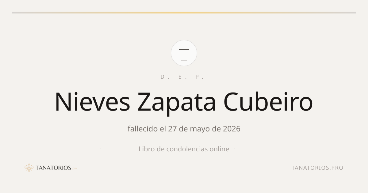 Memorial de Nieves Zapata Cubeiro