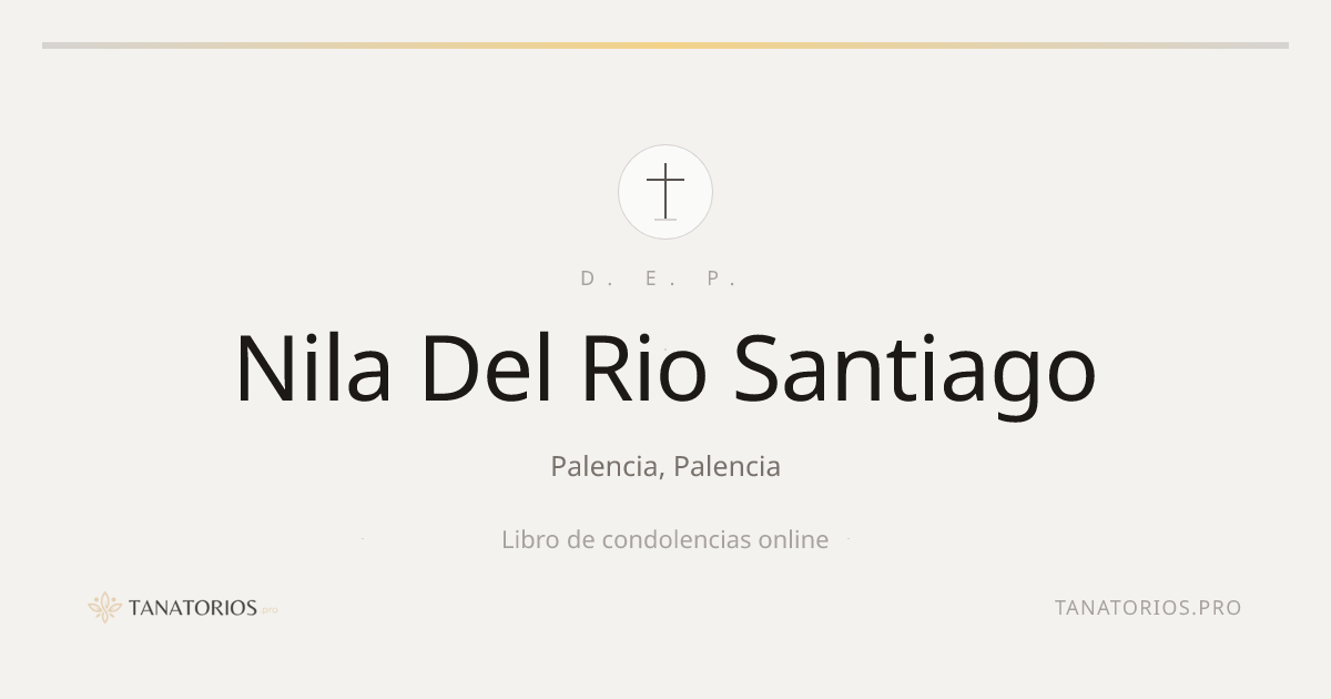 Memorial de Nila Del Rio Santiago