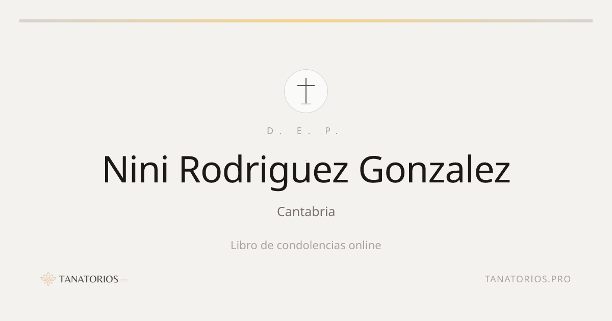 Memorial de Nini Rodriguez Gonzalez