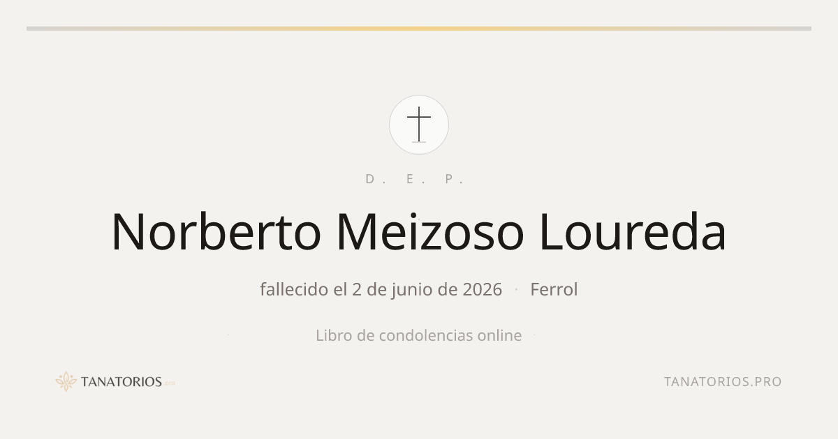 Memorial de Norberto Meizoso Loureda