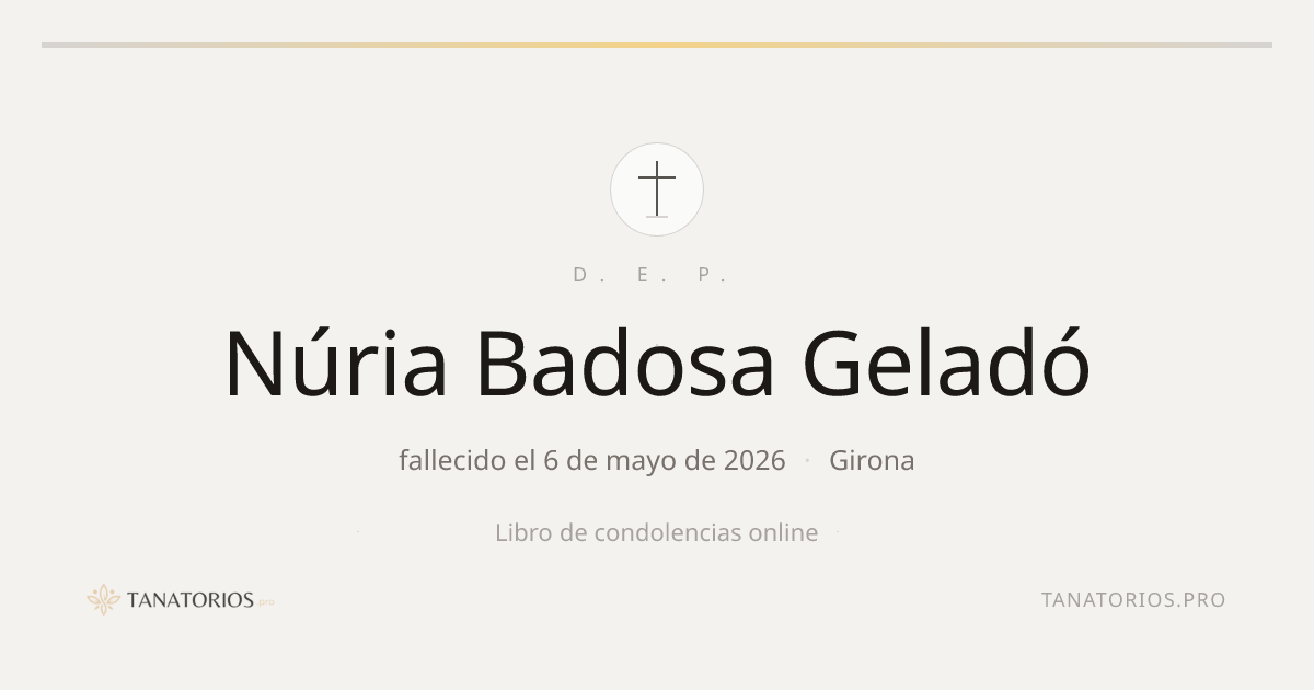 Memorial de Núria Badosa Geladó