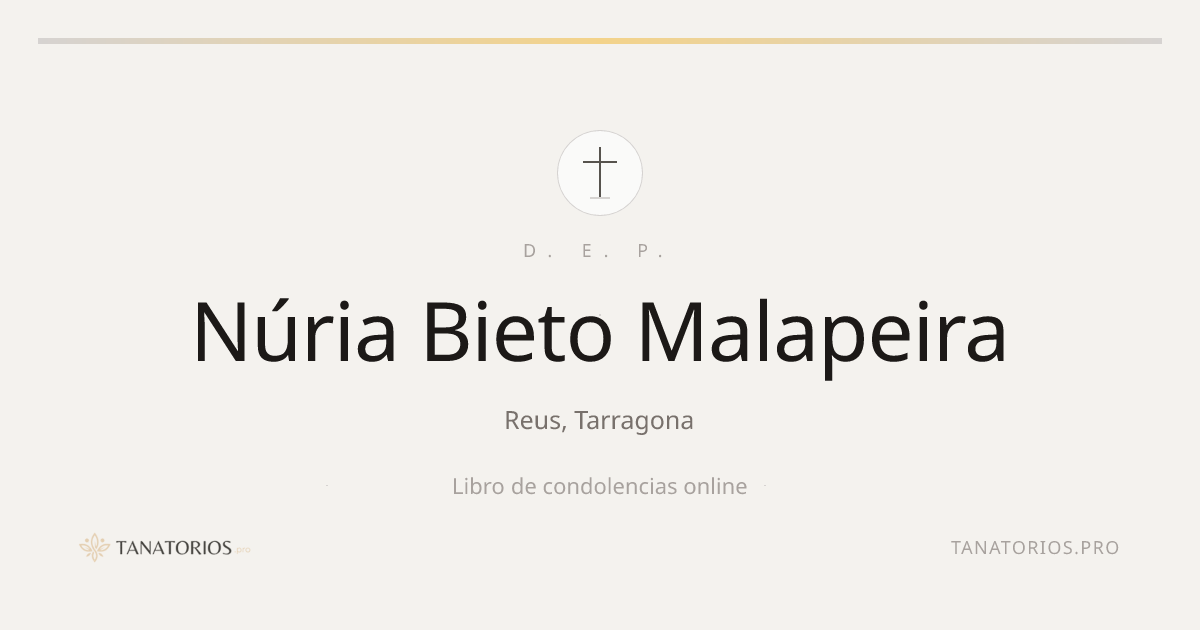 Memorial de Núria Bieto Malapeira