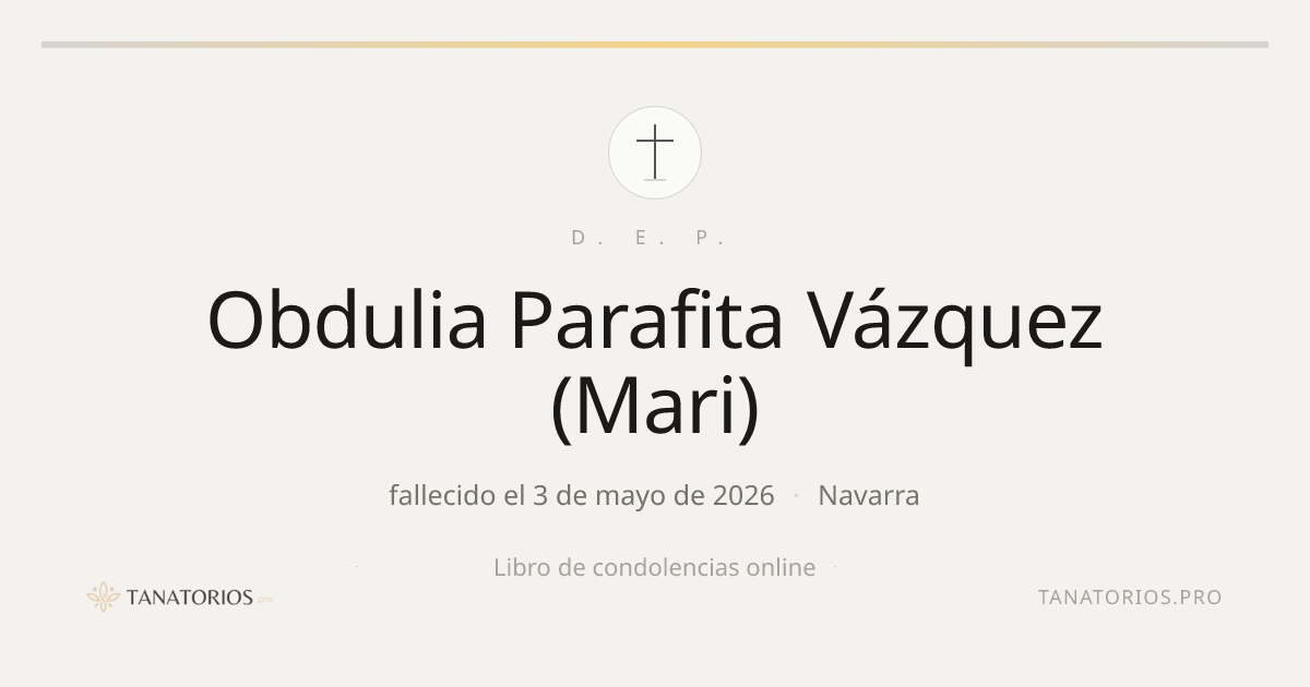 Memorial de Obdulia Parafita Vázquez (Mari)