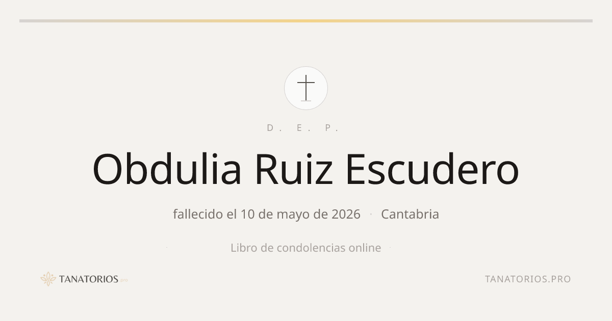 Memorial de Obdulia Ruiz Escudero